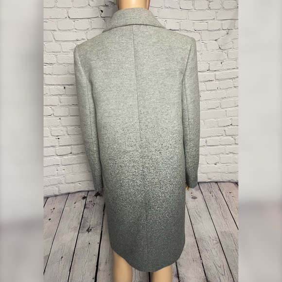 NWT New $645 Theory Mid Grey Multi Calden Wool Coat Size S - Picture 4 of 11